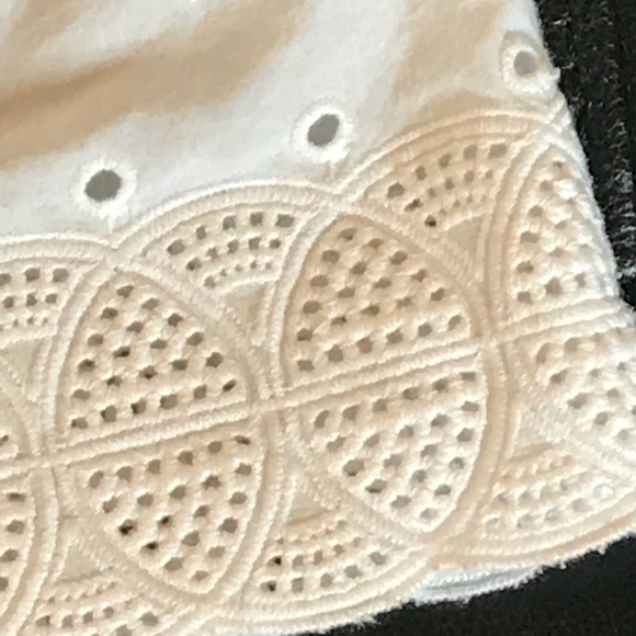 J. Crew Crewcuts Girl’s White Short Sleeve Top - Picture 7 of 8